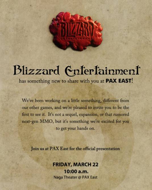 Blizzard, грядет анонс новой игры!