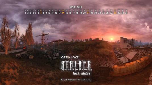 S.T.A.L.K.E.R. Lost Alpha, календарь, скриншоты