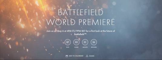 Мировая премьера нового Battlefield 6 мая 2016 года